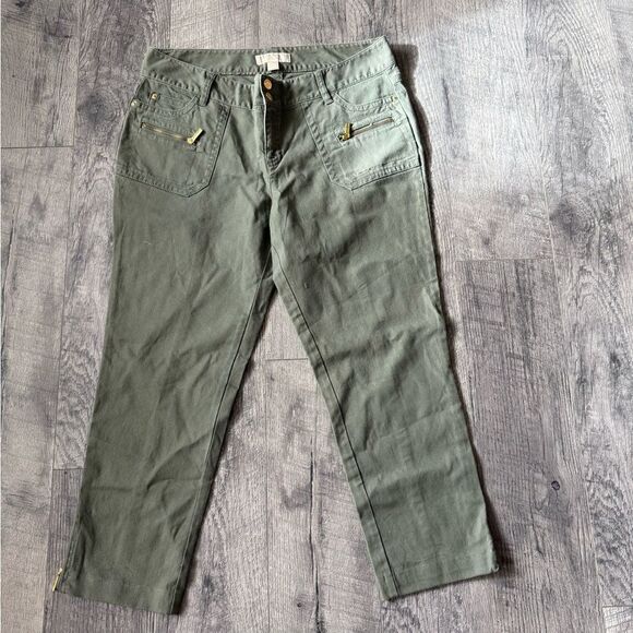 Michael Kors Olive Green Cargo Pants - Picture 1 of 4